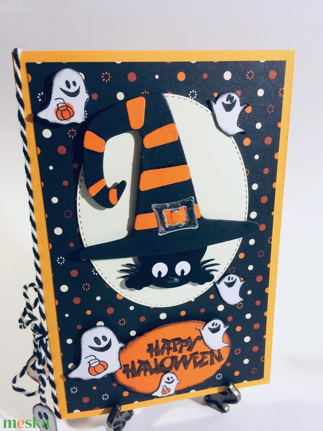 Halloween képeslap szellem, cica, kalap - halloweeni meghívó, képeslap, ajándékkísérő - halloweeni meghívó, képeslap, ajándékkísérő - Meska.hu Halloween képeslap szellem, cica, kalap - halloweeni meghívó, képeslap, ajándékkísérő - halloweeni meghívó, képeslap, ajándékkísérő - Meska.hu