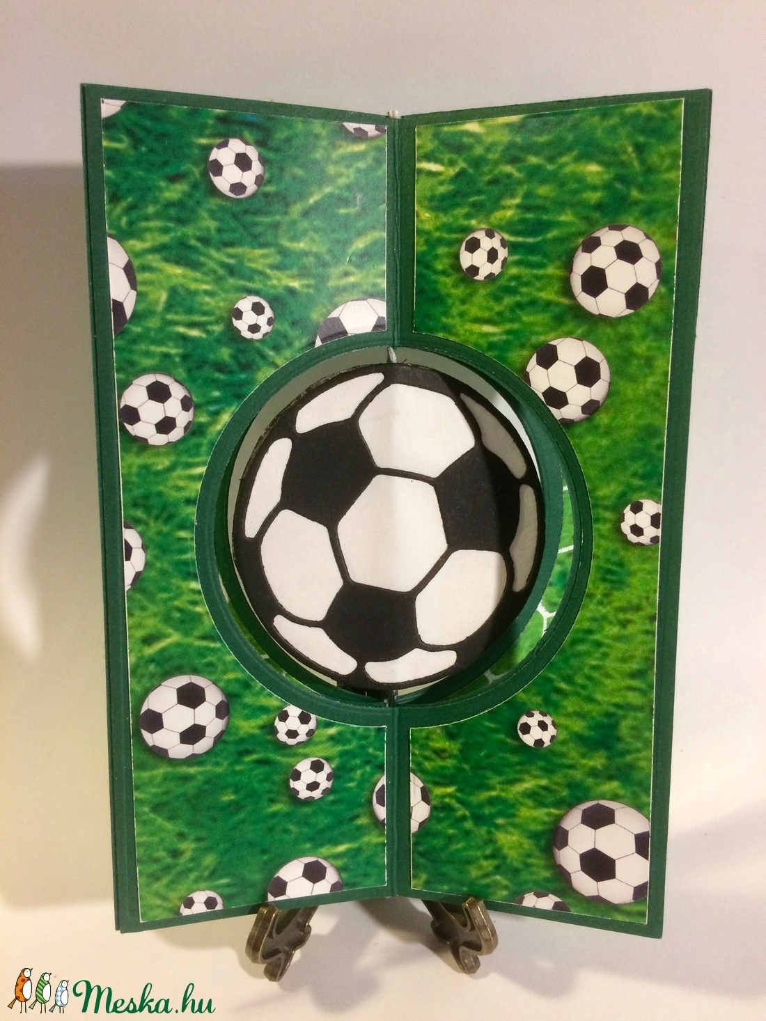 Interaktív focis születésnapi képeslap, futball, meccs, gól -  - Meska.hu