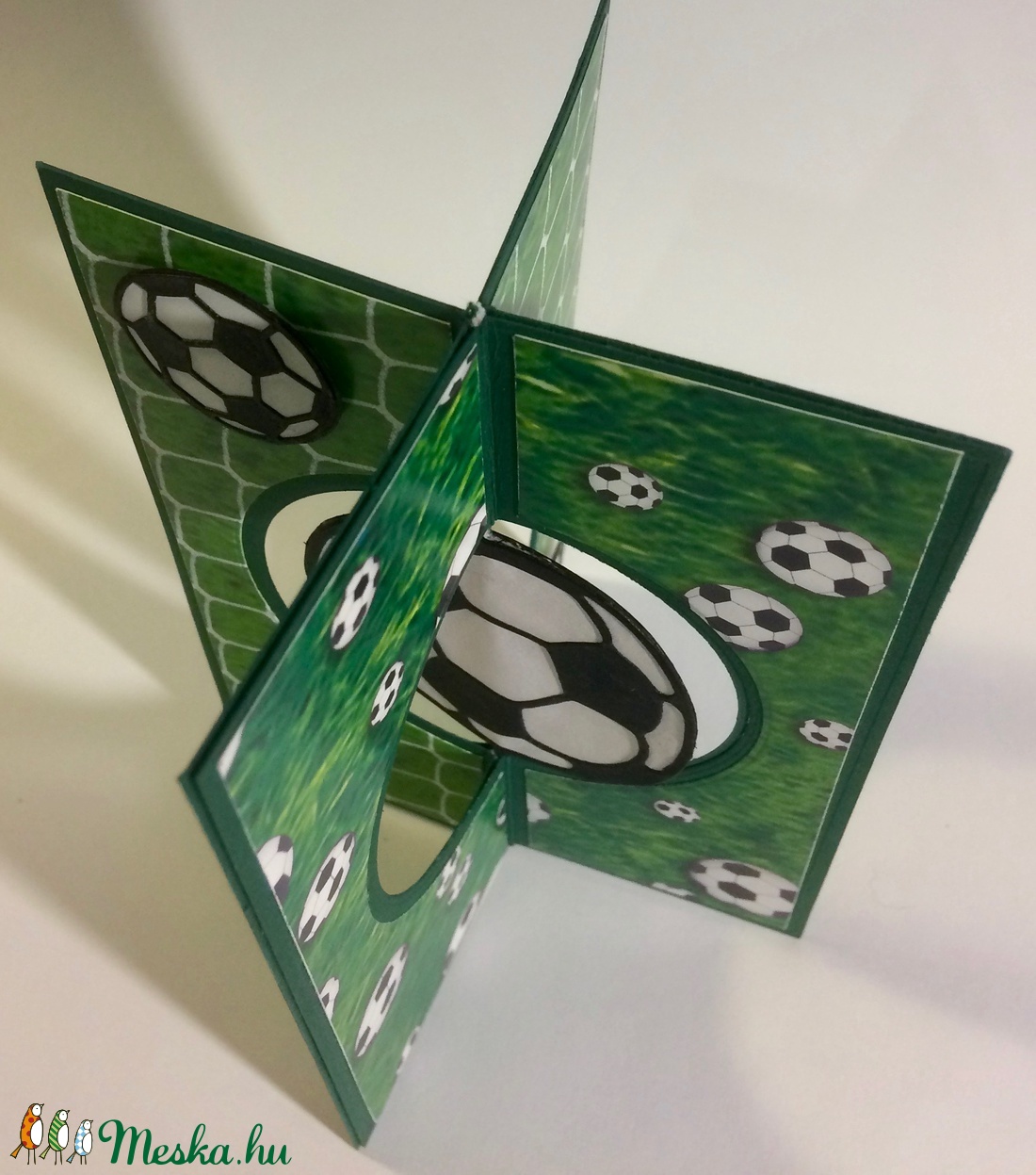 Interaktív focis születésnapi képeslap, futball, meccs, gól -  - Meska.hu