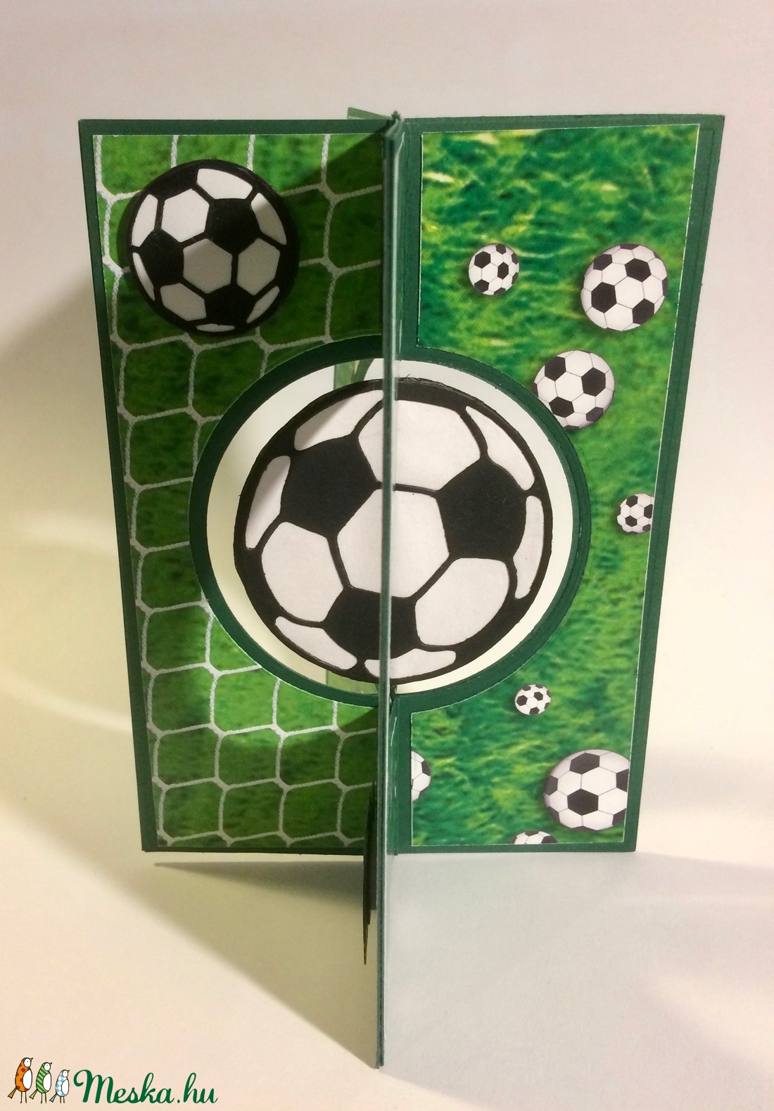 Interaktív focis születésnapi képeslap, futball, meccs, gól -  - Meska.hu
