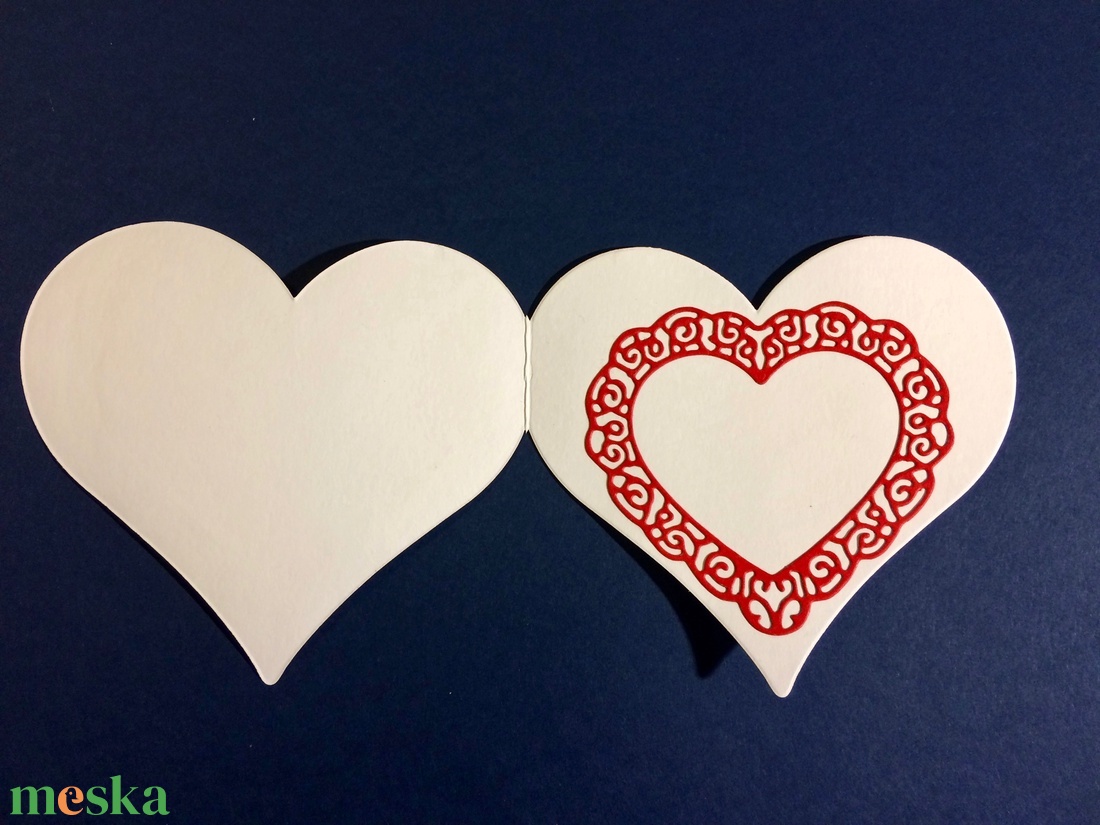 Ámor szív alakú szerelmes, Valentin napi képeslap, szerelem, Ámor nyila - otthon & lakás - papír írószer - képeslap & levélpapír - Meska.hu