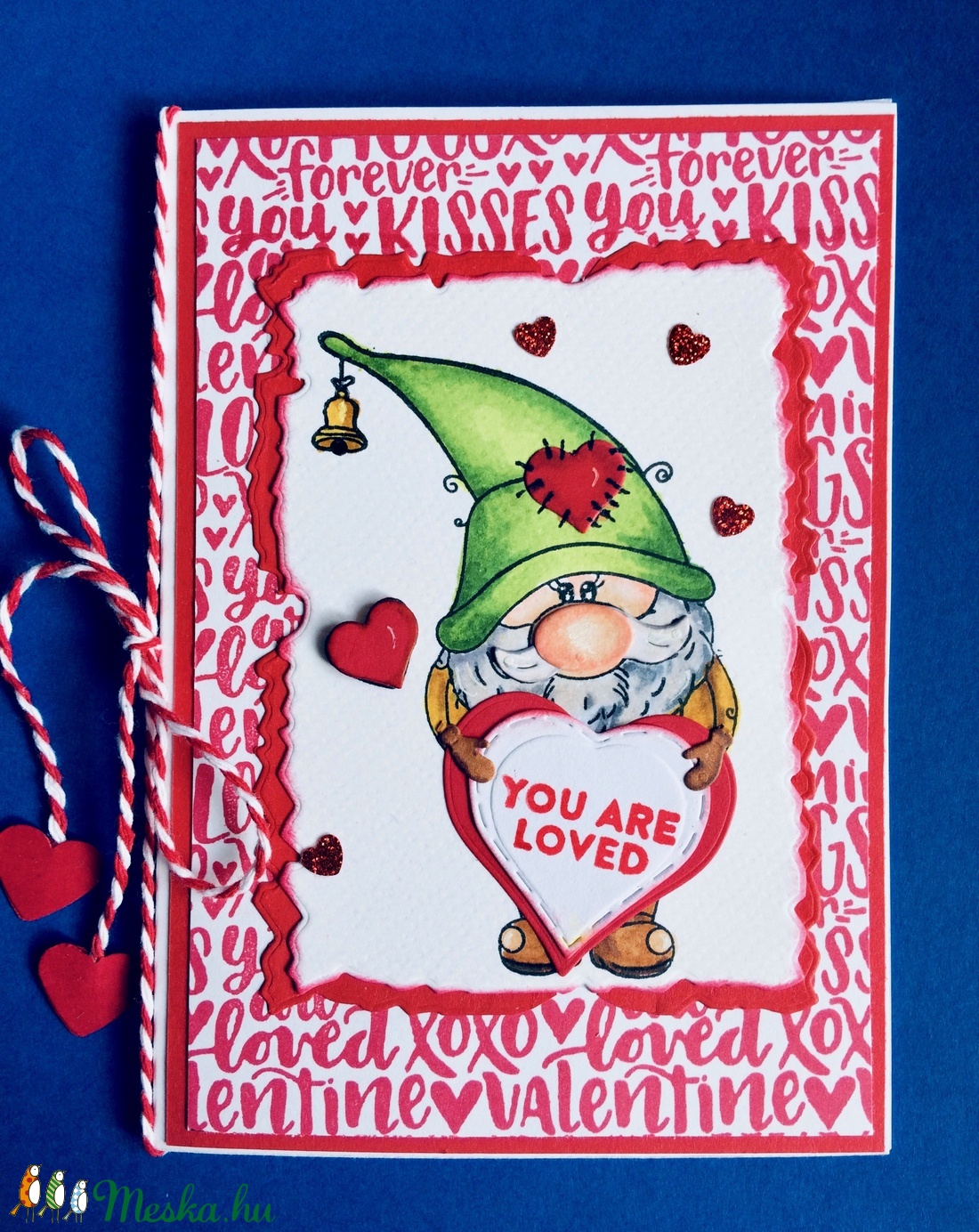 'Manó szerelem',szerelmes, Valentin napi képeslap, szerelem, love, törpe, szív - otthon & életmód - papír, írószer - Meska.hu