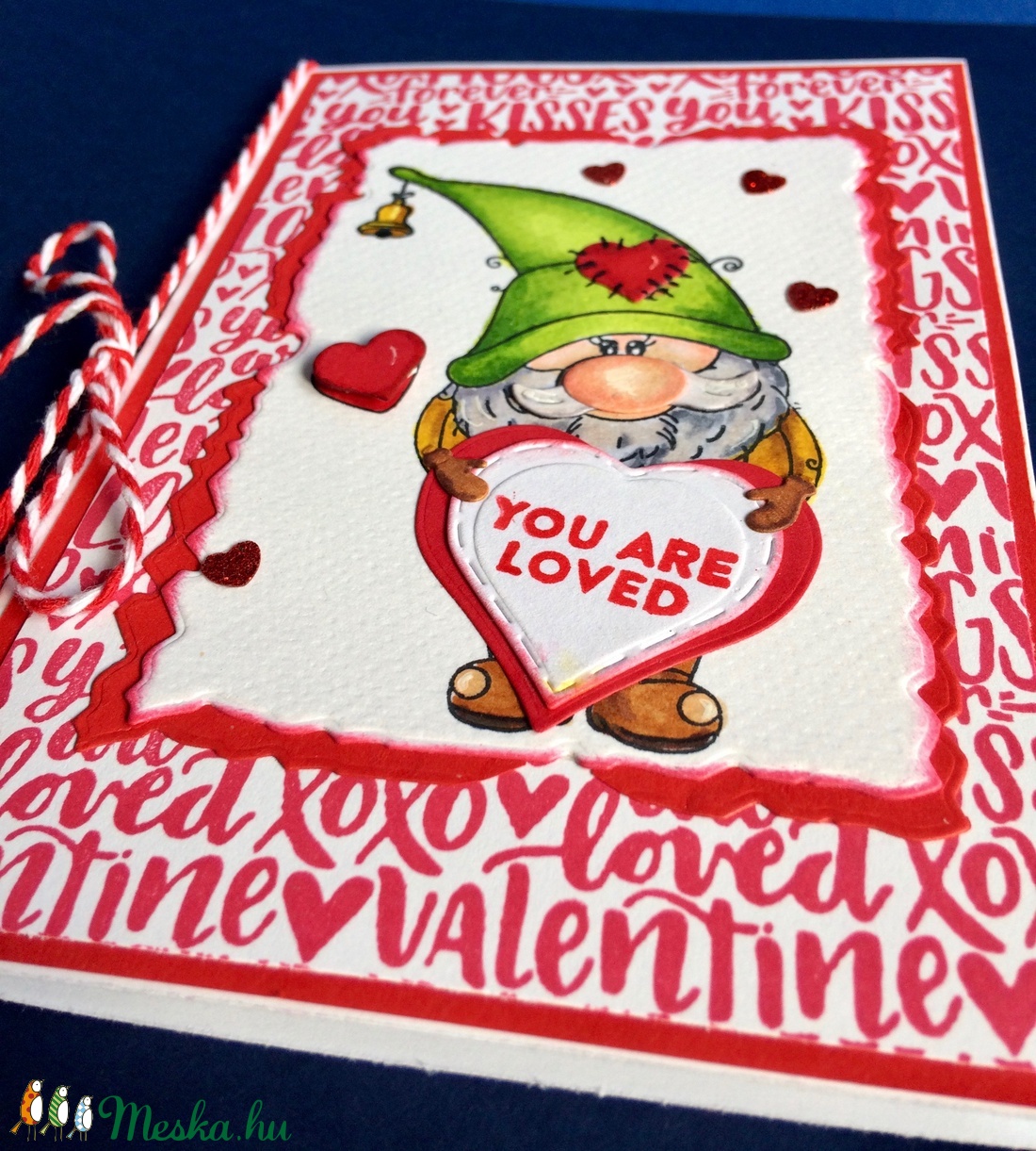 'Manó szerelem',szerelmes, Valentin napi képeslap, szerelem, love, törpe, szív - otthon & életmód - papír, írószer - Meska.hu