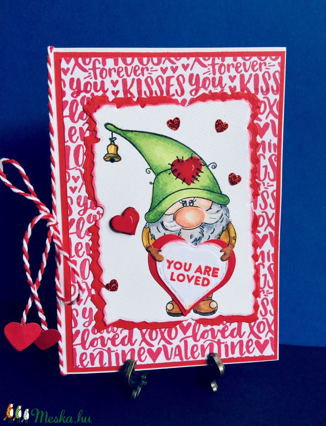 'Manó szerelem',szerelmes, Valentin napi képeslap, szerelem, love, törpe, szív - otthon & életmód - papír, írószer - Meska.hu