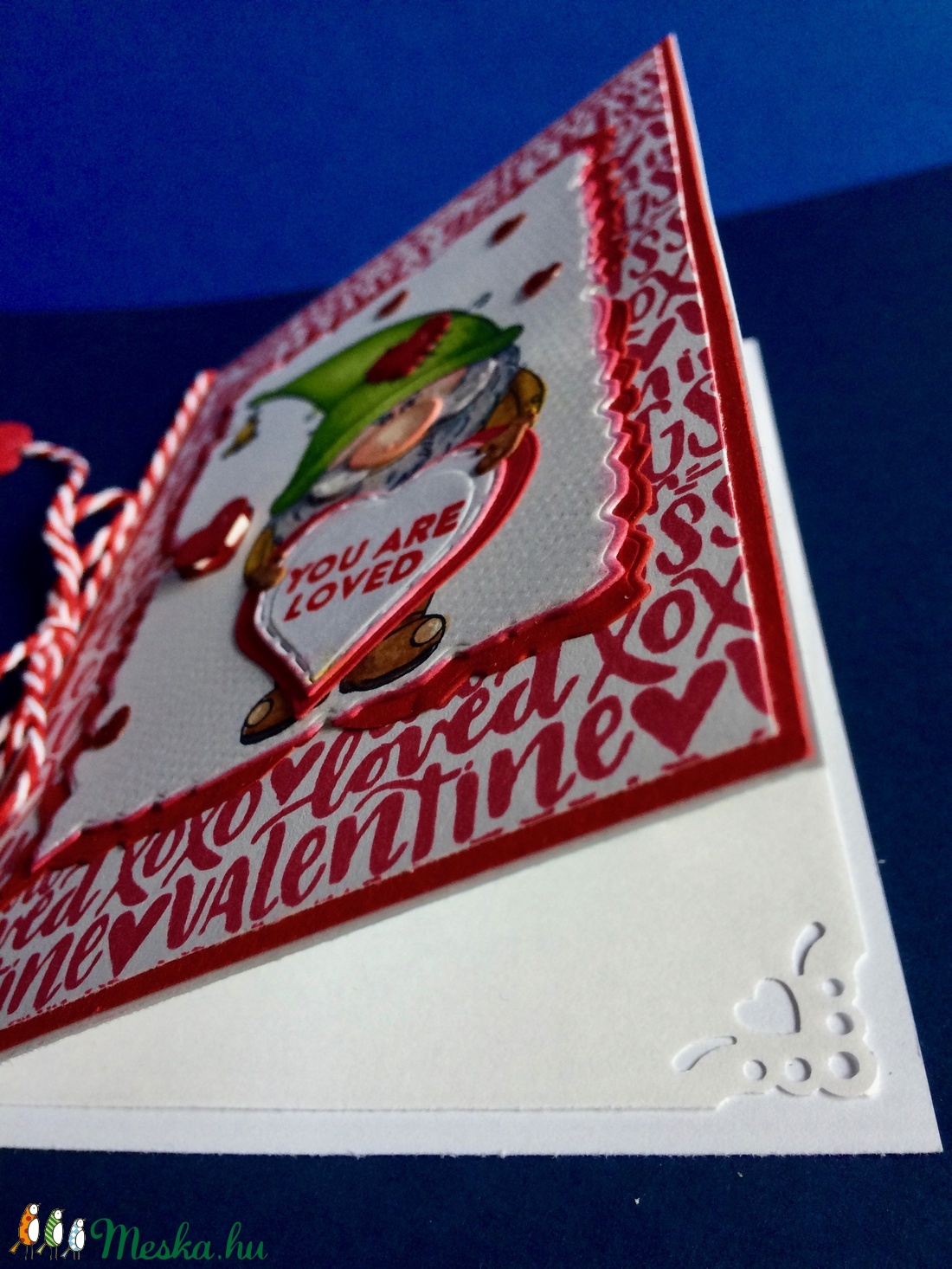 'Manó szerelem',szerelmes, Valentin napi képeslap, szerelem, love, törpe, szív - otthon & életmód - papír, írószer - Meska.hu