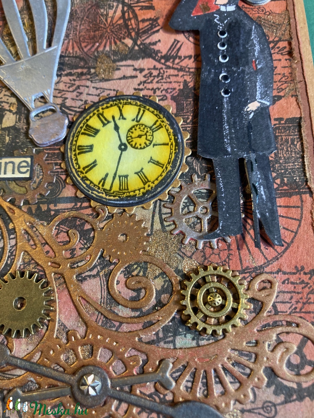 Steampunk képeslap, fogaskerék, óra, léghajó, gép,kulcs 3D - otthon & életmód - papír, írószer - Meska.hu Steampunk képeslap, fogaskerék, óra, léghajó, gép,kulcs 3D - otthon & életmód - papír, írószer - Meska.hu