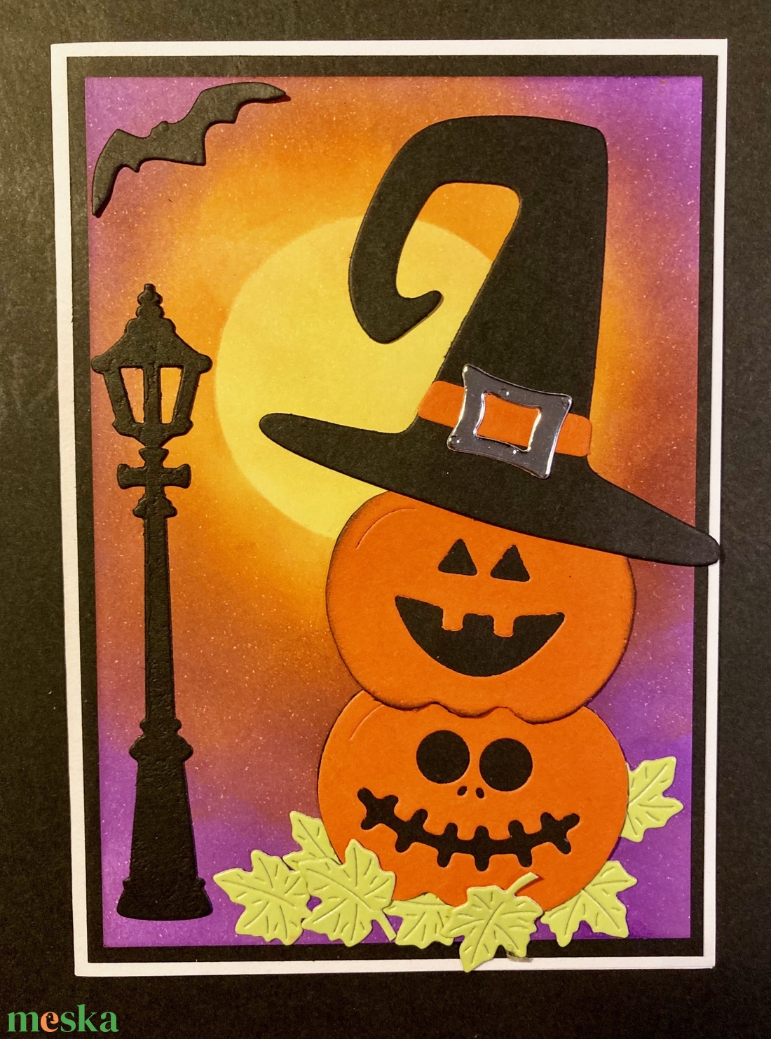 Halloween töklámpás képeslap, tök, denevér, hold, lámpa - otthon & életmód - dekoráció - halloween - halloweeni meghívó, képeslap, ajándékkísérő - Meska.hu Halloween töklámpás képeslap, tök, denevér, hold, lámpa - otthon & életmód - dekoráció - halloween - halloweeni meghívó, képeslap, ajándékkísérő - Meska.hu