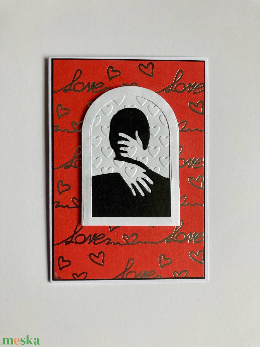 Szeretlek szerelmes képeslap, üdvözlet, ajándékkísérő, Valentin nap, love - otthon & életmód - papír, írószer - Meska.hu