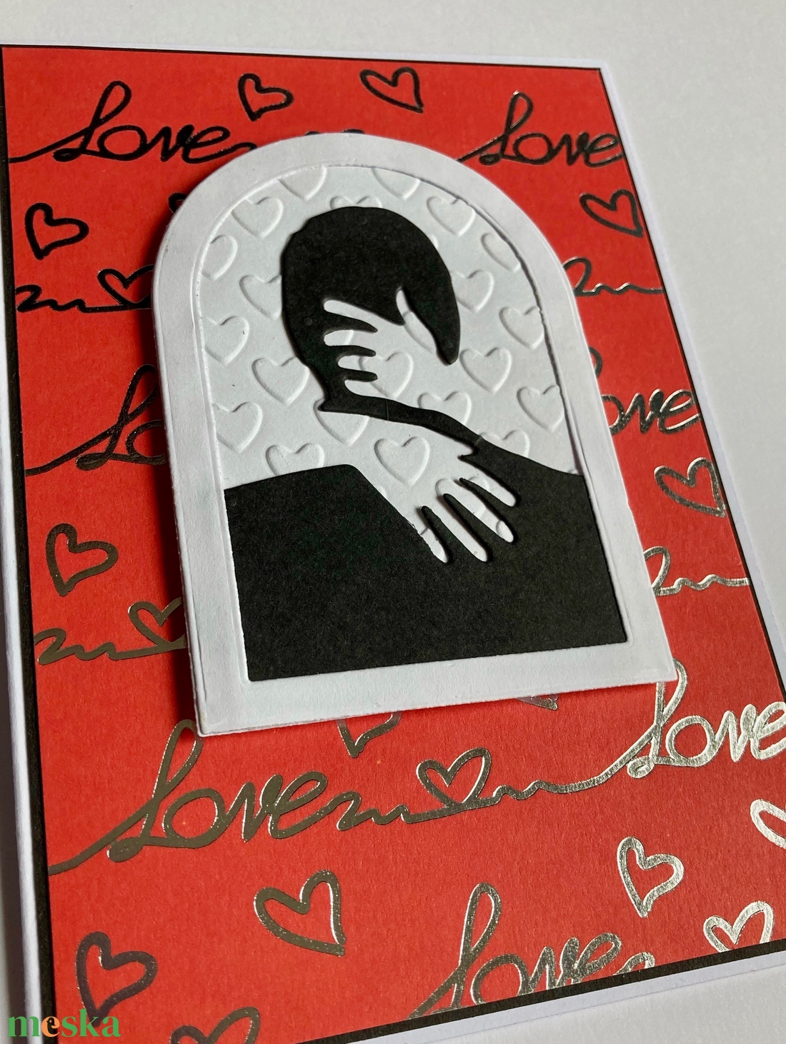 Szeretlek szerelmes képeslap, üdvözlet, ajándékkísérő, Valentin nap, love - otthon & életmód - papír, írószer - Meska.hu