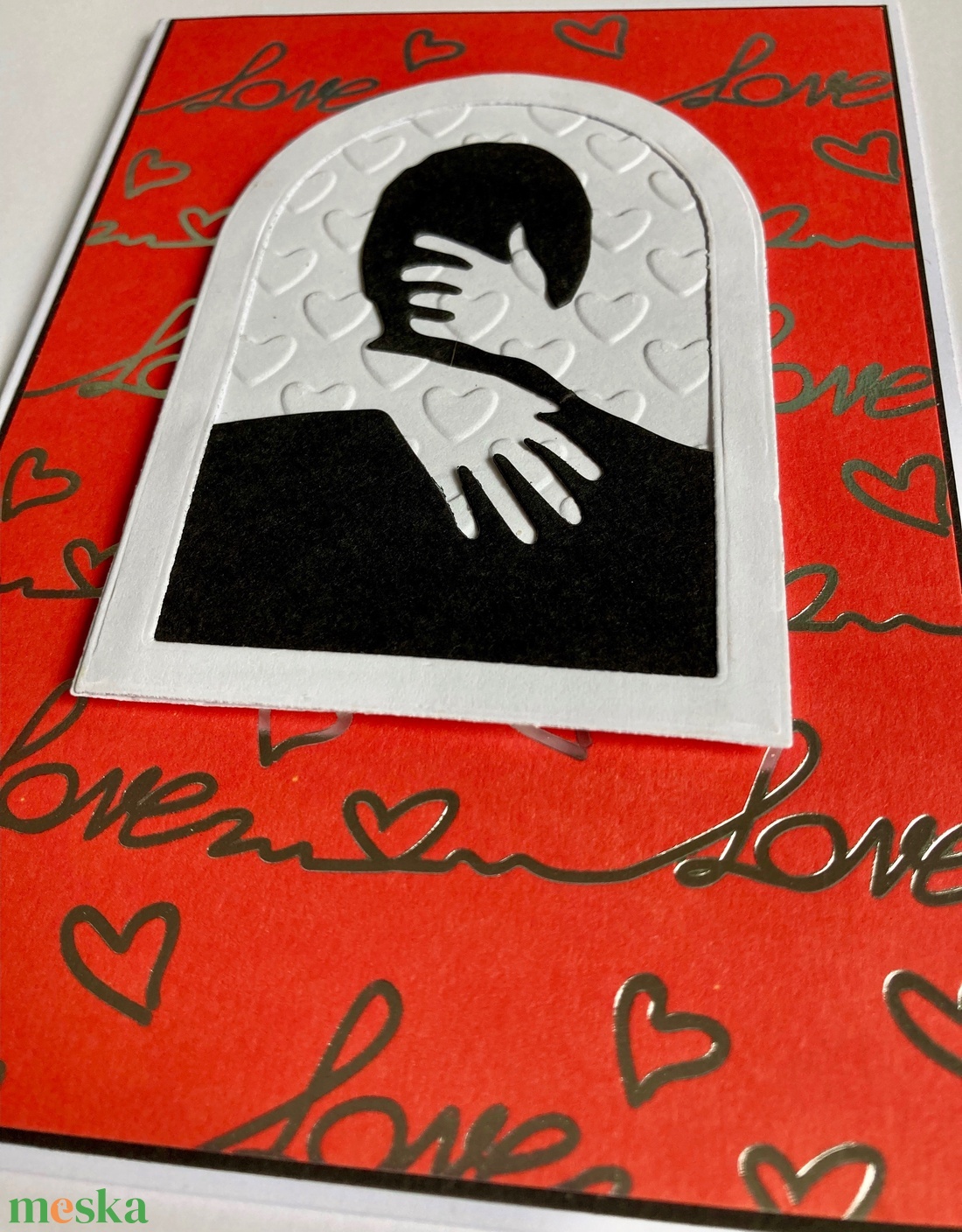 Szeretlek szerelmes képeslap, üdvözlet, ajándékkísérő, Valentin nap, love - otthon & életmód - papír, írószer - Meska.hu