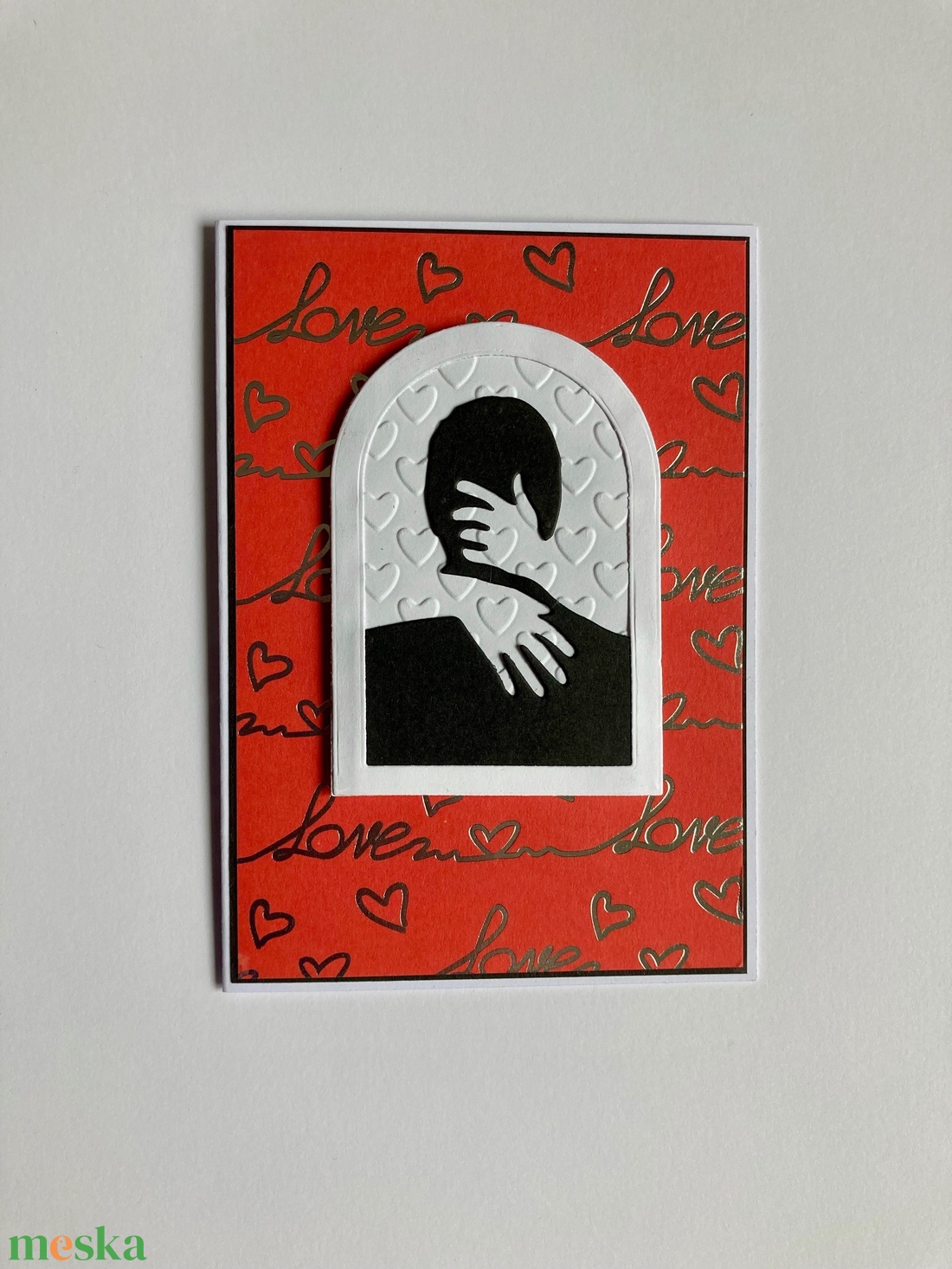 Szeretlek szerelmes képeslap, üdvözlet, ajándékkísérő, Valentin nap, love - otthon & életmód - papír, írószer - Meska.hu