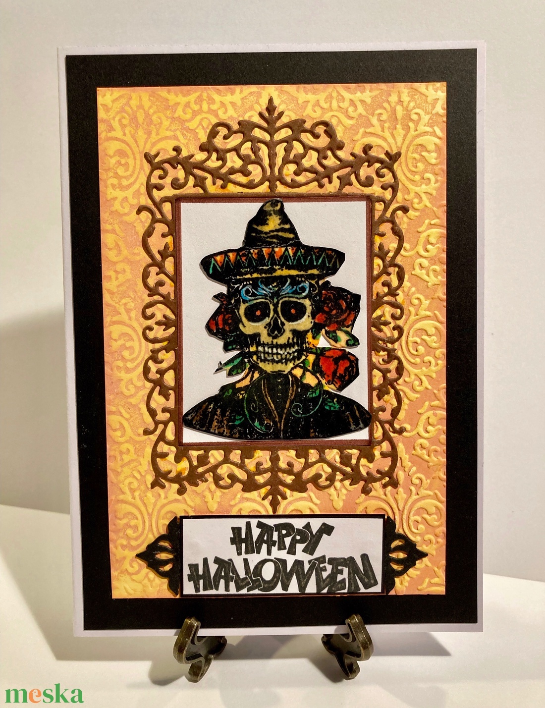 Halloween képeslap, Halottak napja, Mexikó, csontváz - otthon & életmód - dekoráció - halloween - halloweeni meghívó, képeslap, ajándékkísérő - Meska.hu Halloween képeslap, Halottak napja, Mexikó, csontváz - otthon & életmód - dekoráció - halloween - halloweeni meghívó, képeslap, ajándékkísérő - Meska.hu