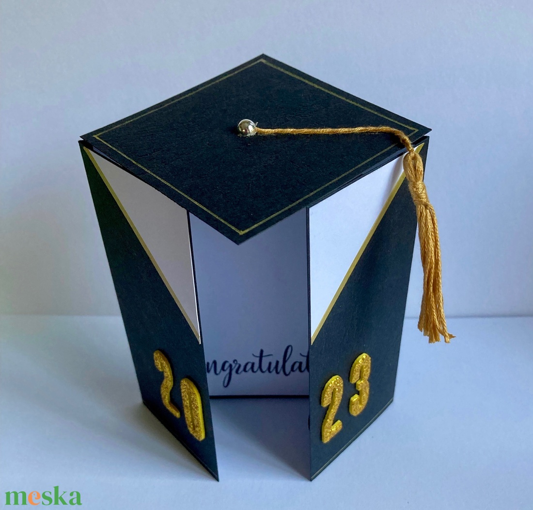 Ballagási kalap képeslap, diplomaosztó, diploma, ballagás - otthon & életmód - papír, írószer - ajándékozás kellékei - képeslap, üdvözlőlap - Meska.hu