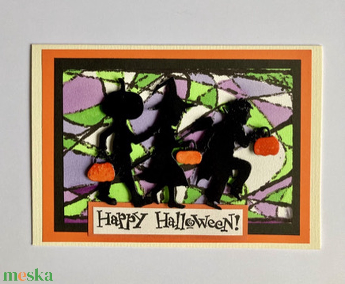 Halloween képeslap  - otthon & életmód - dekoráció - halloween - halloweeni meghívó, képeslap, ajándékkísérő - Meska.hu