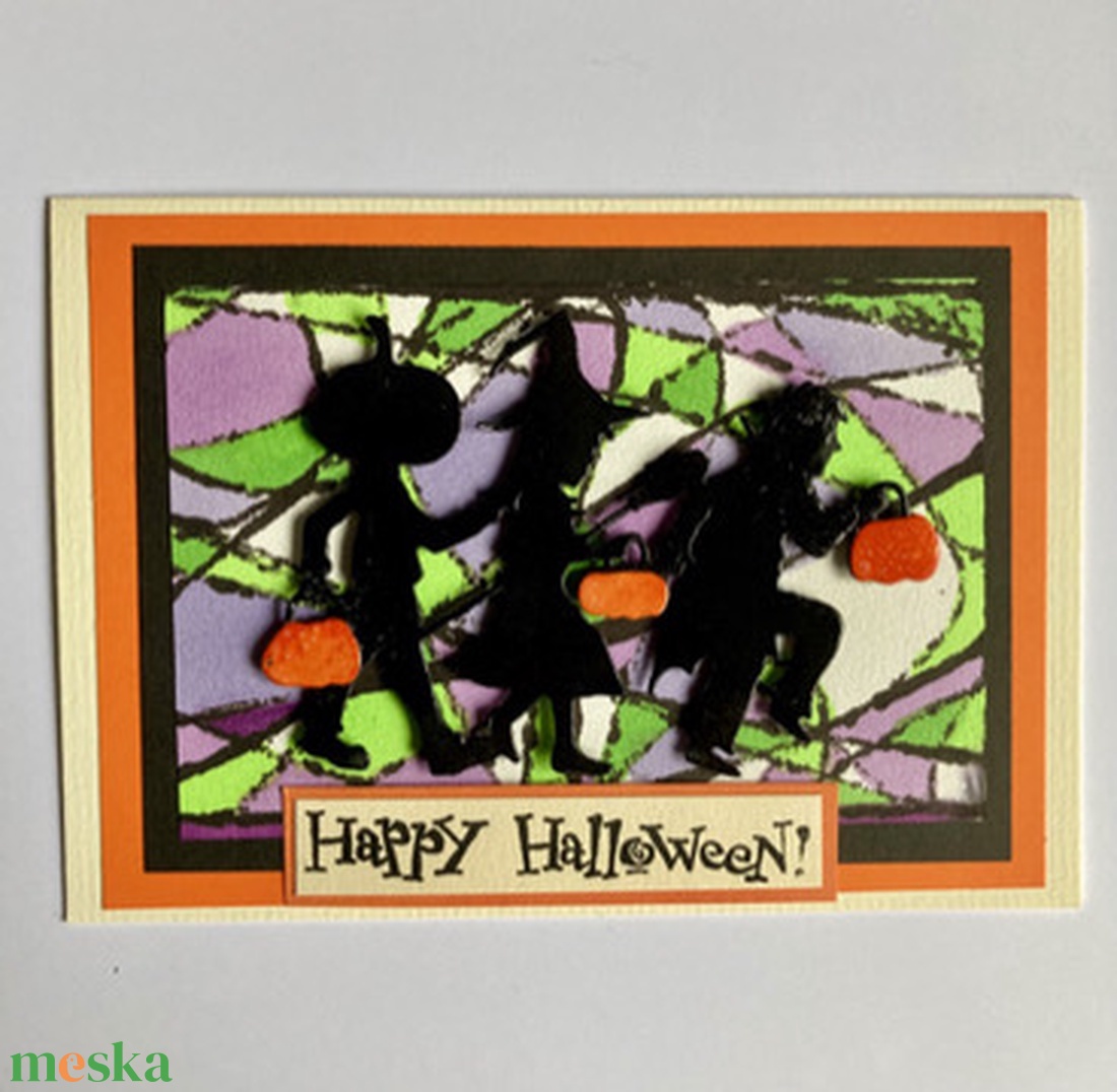 Halloween képeslap  - otthon & életmód - dekoráció - halloween - halloweeni meghívó, képeslap, ajándékkísérő - Meska.hu