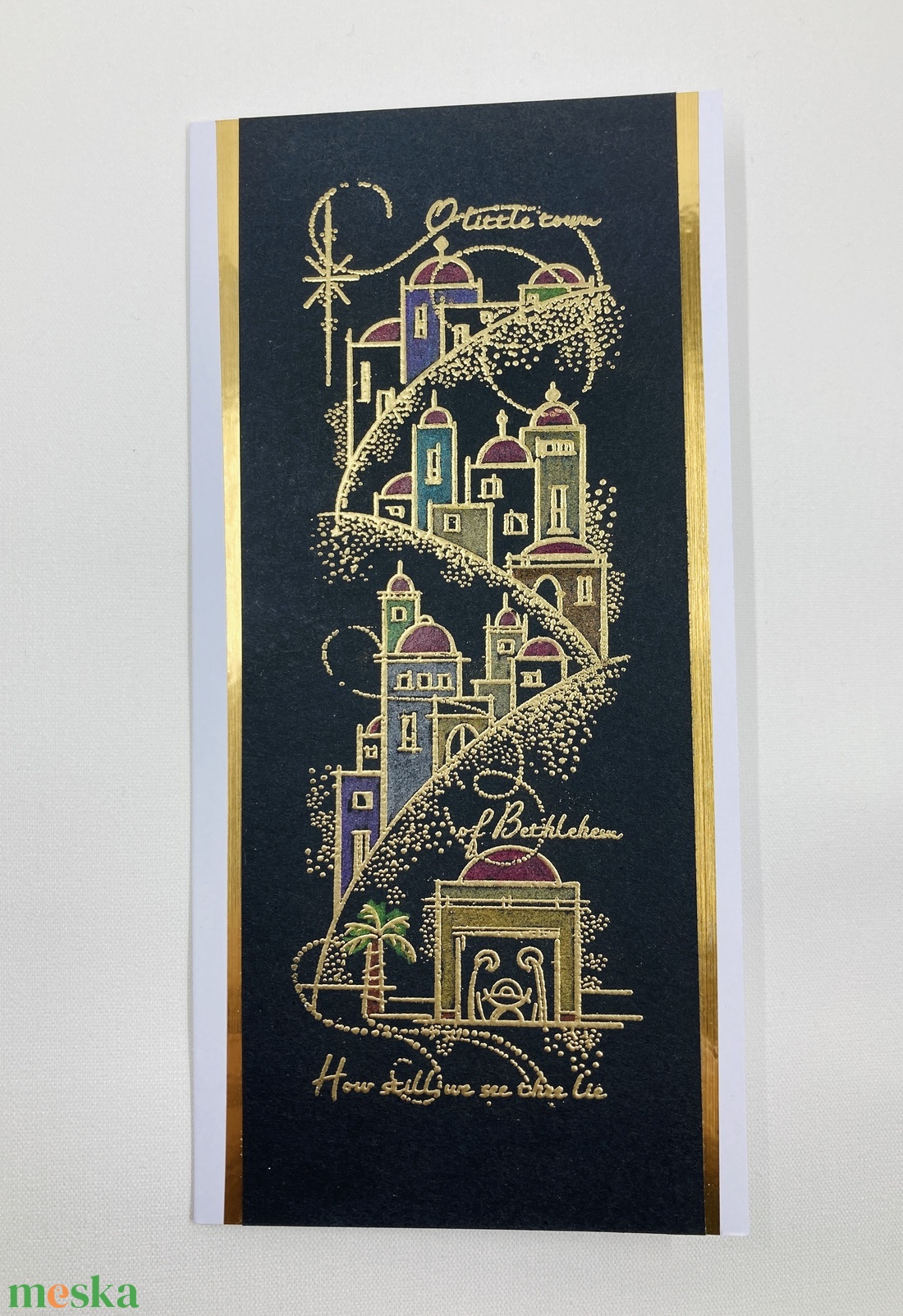 Karácsonyi képeslap - Betlehem Krisztus születése - karácsony - karácsonyi ajándékozás - karácsonyi képeslap, üdvözlőlap, ajándékkísérő - Meska.hu