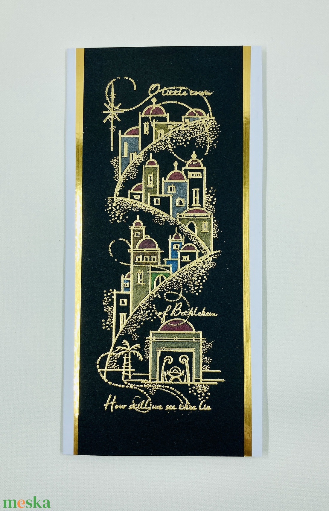 Karácsonyi képeslap - Betlehem Krisztus születése - karácsony - karácsonyi ajándékozás - karácsonyi képeslap, üdvözlőlap, ajándékkísérő - Meska.hu