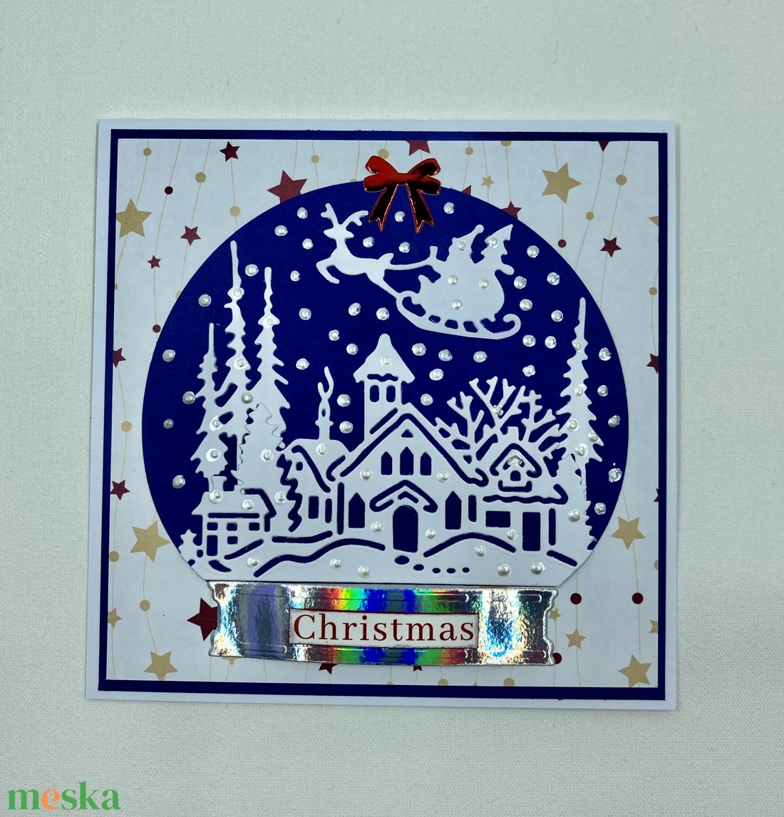 Hógömb karácsonyi képeslap, üdvözlőlap, ajándékkísérő. - karácsony - karácsonyi ajándékozás - karácsonyi képeslap, üdvözlőlap, ajándékkísérő - Meska.hu