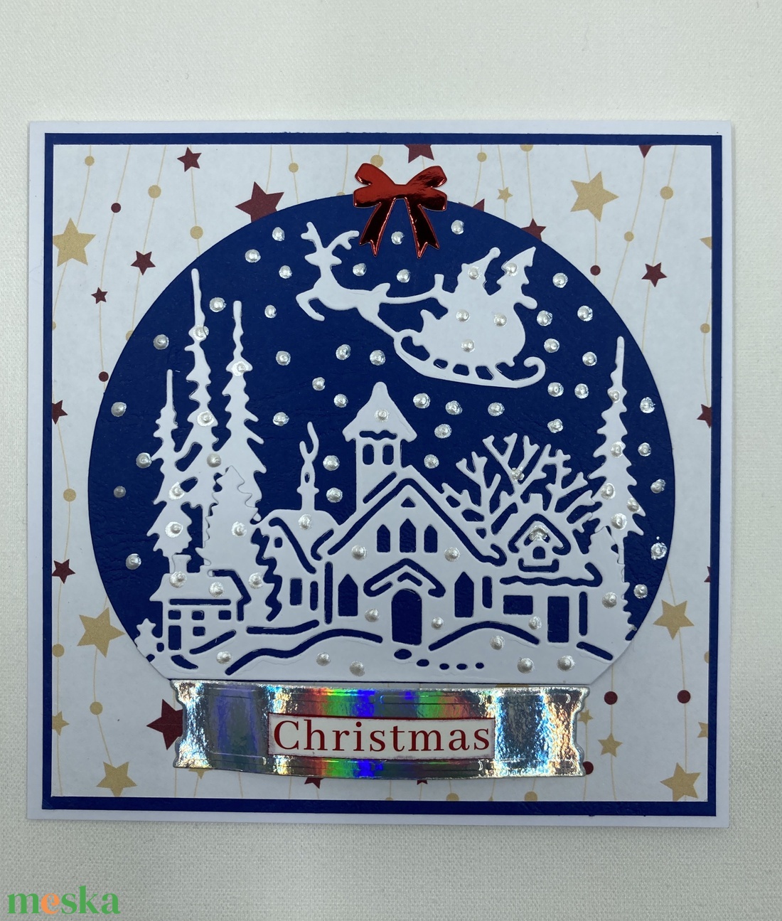 Hógömb karácsonyi képeslap, üdvözlőlap, ajándékkísérő. - karácsony - karácsonyi ajándékozás - karácsonyi képeslap, üdvözlőlap, ajándékkísérő - Meska.hu