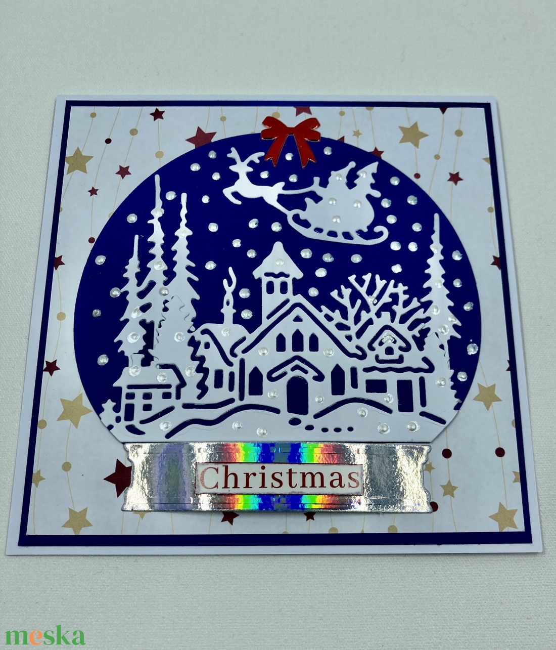 Hógömb karácsonyi képeslap, üdvözlőlap, ajándékkísérő. - karácsony - karácsonyi ajándékozás - karácsonyi képeslap, üdvözlőlap, ajándékkísérő - Meska.hu