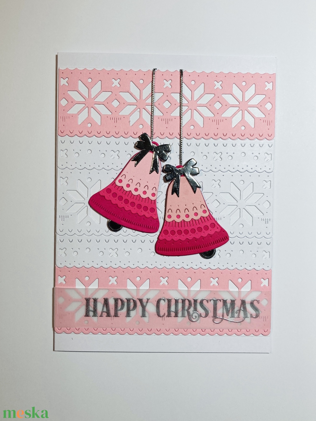  Csengők karácsonyi képeslap, üdvözlőlap, ajándékkísérő, harang - karácsony - karácsonyi ajándékozás - karácsonyi képeslap, üdvözlőlap, ajándékkísérő - Meska.hu