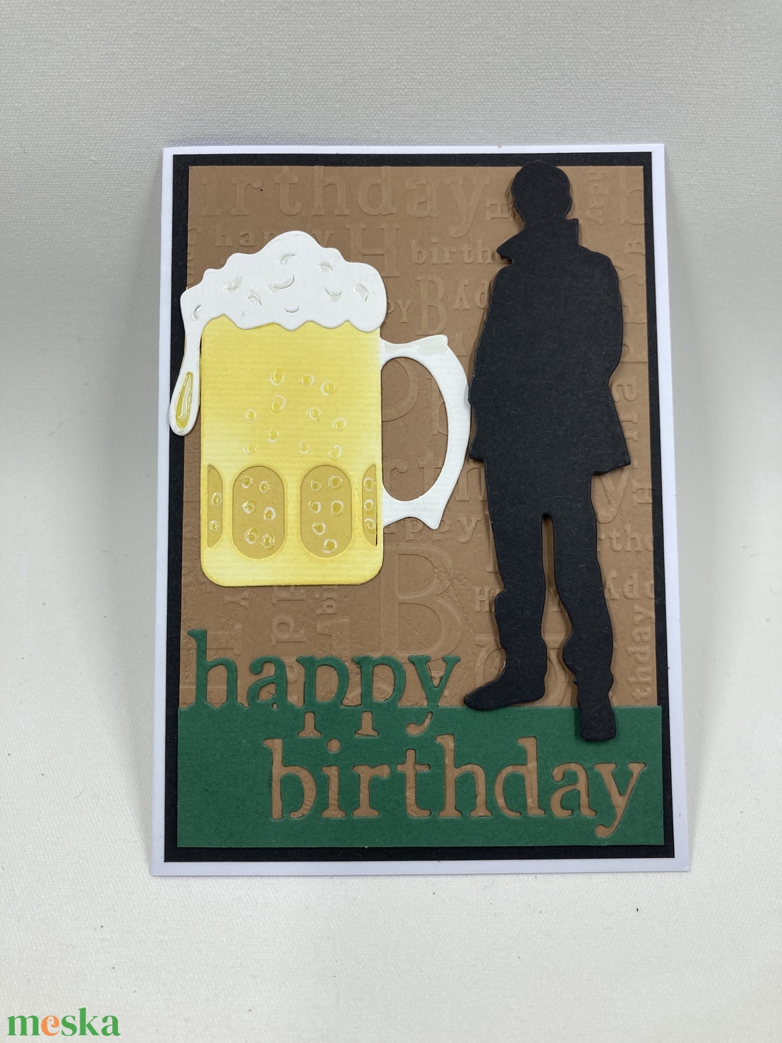 Sörös születésnapi képeslap, férfi, fiú,sörös korsó - otthon & életmód - papír, írószer - ajándékozás kellékei - képeslap, üdvözlőlap - Meska.hu