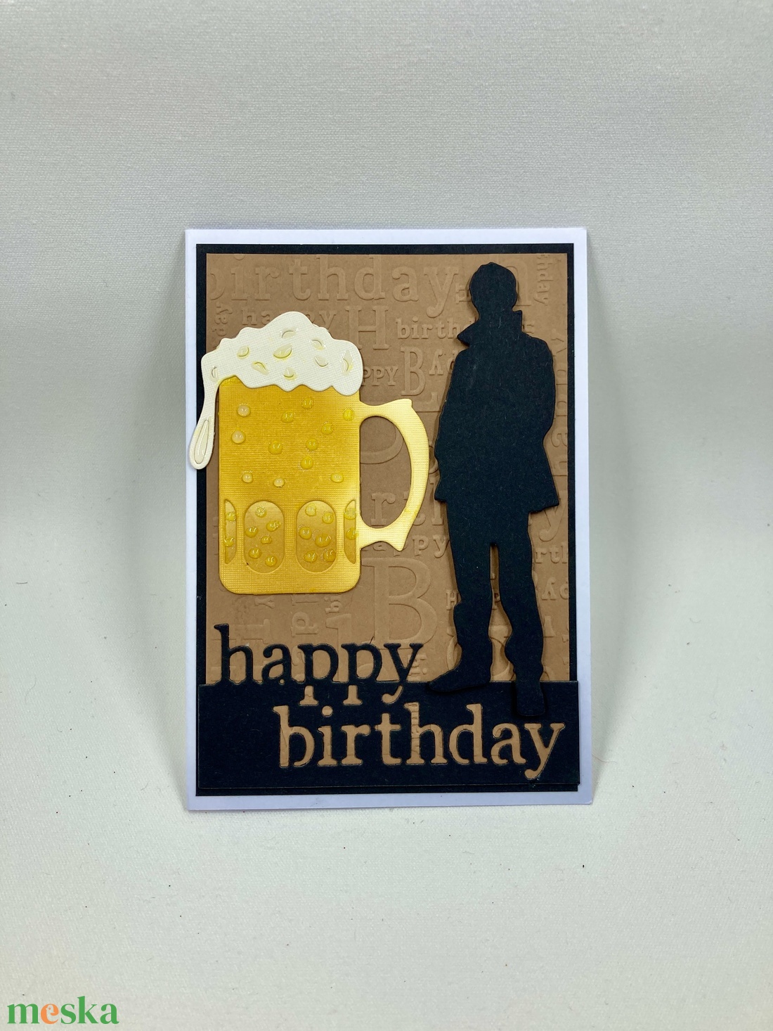 Sörös születésnapi képeslap, férfi, fiú,sörös korsó - otthon & életmód - papír, írószer - ajándékozás kellékei - képeslap, üdvözlőlap - Meska.hu