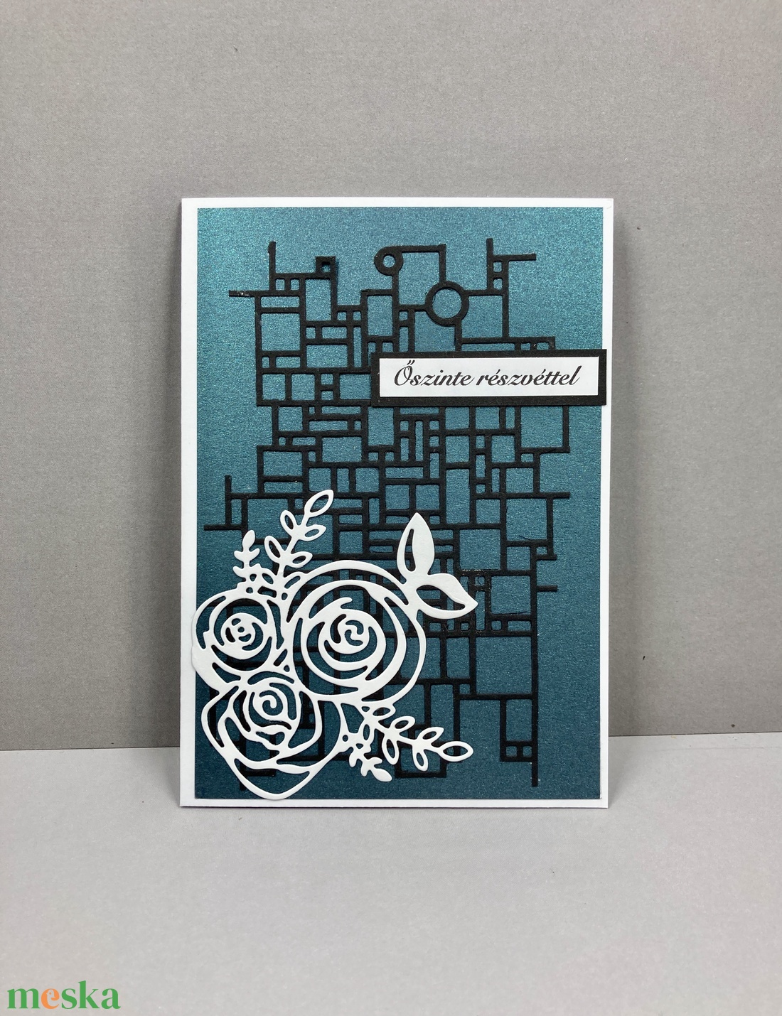 Részvétnyilvánító képeslap, részvét, gyász, kegyelet, megemlékezés - otthon & életmód - papír, írószer - ajándékozás kellékei - képeslap, üdvözlőlap - Meska.hu