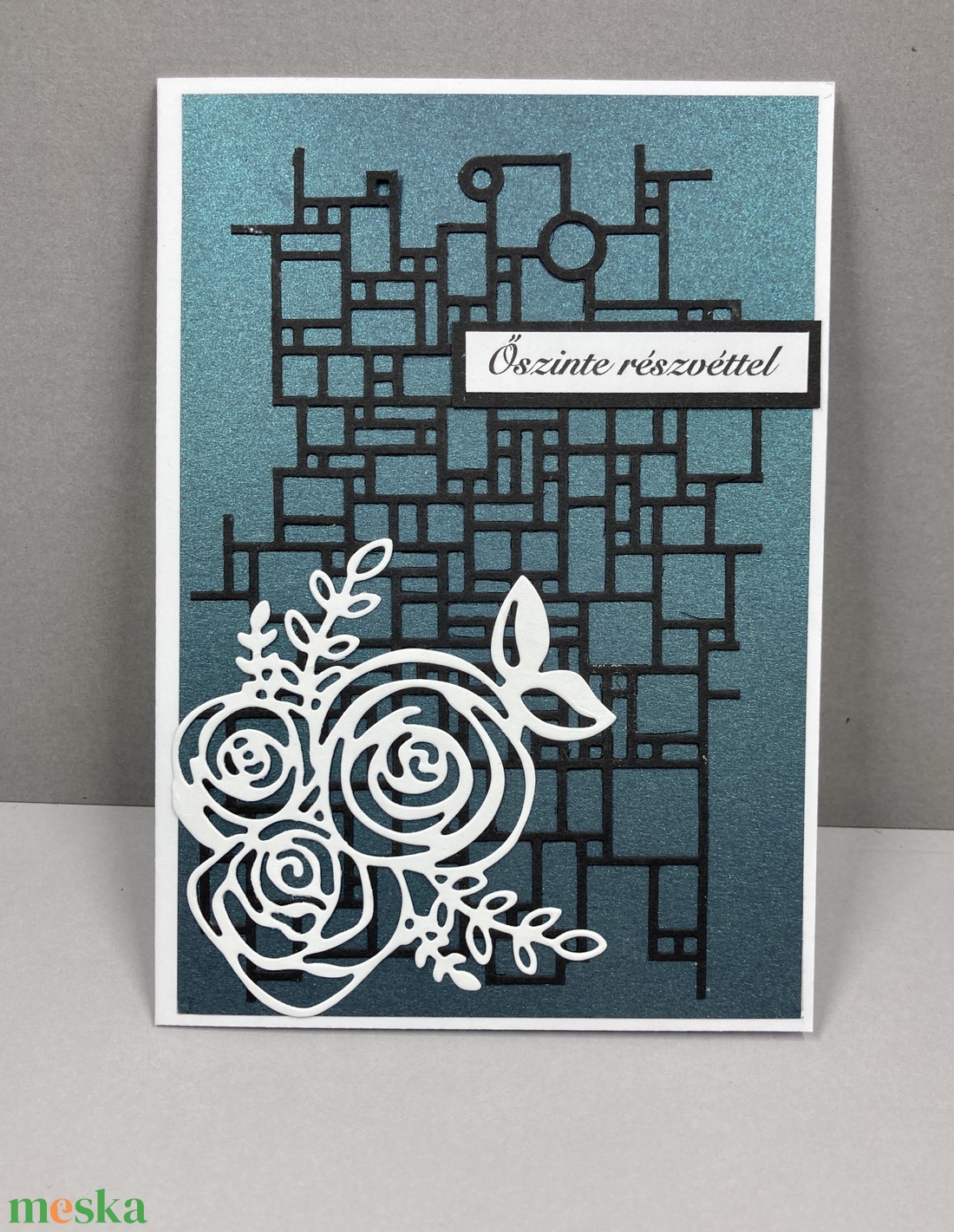 Részvétnyilvánító képeslap, részvét, gyász, kegyelet, megemlékezés - otthon & életmód - papír, írószer - ajándékozás kellékei - képeslap, üdvözlőlap - Meska.hu