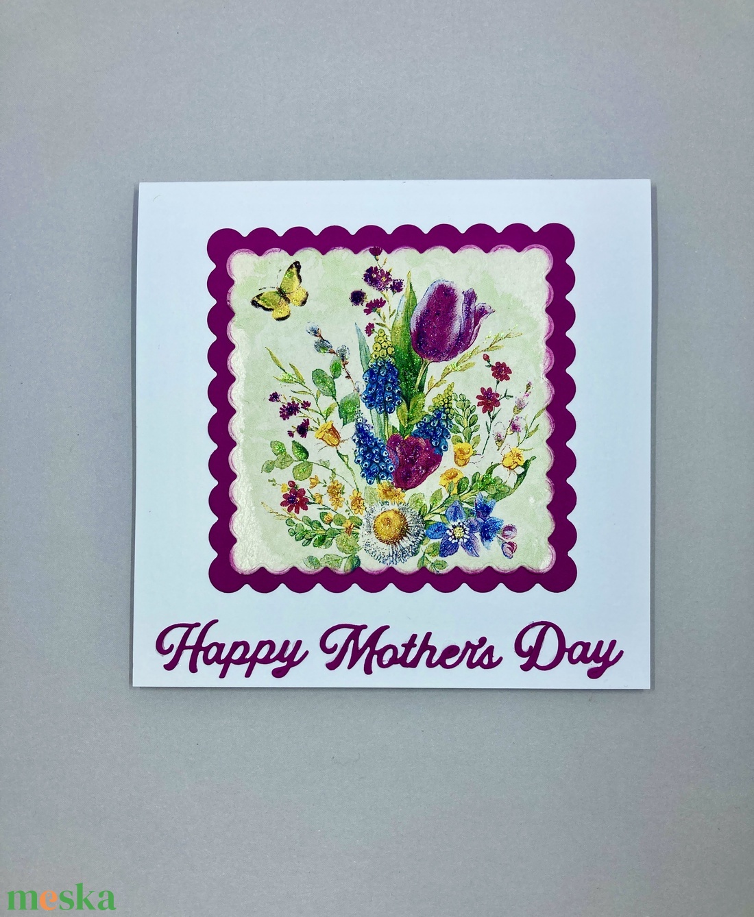 Anyáknapi virágos képeslap - otthon & életmód - papír, írószer - ajándékozás kellékei - képeslap, üdvözlőlap - Meska.hu