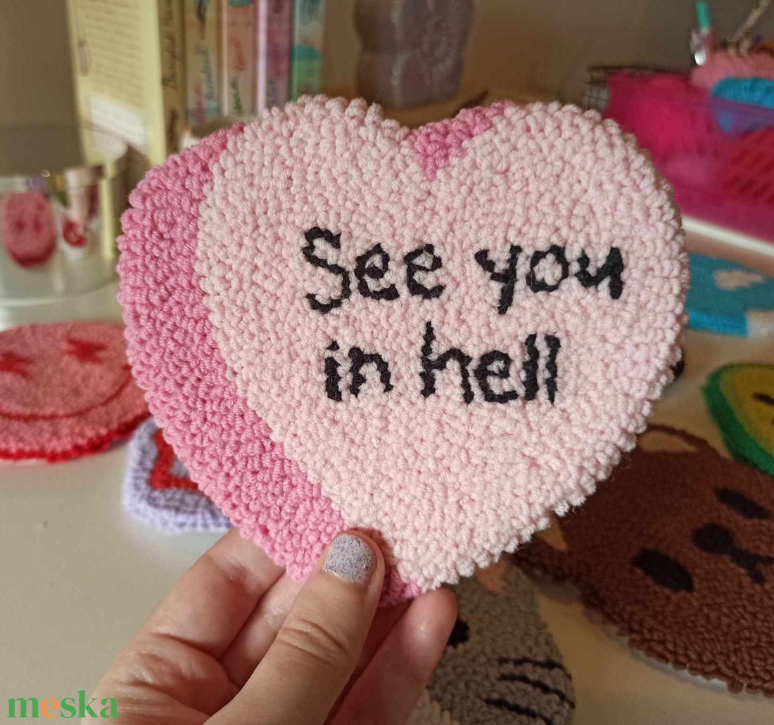 See you in hell poháralátét - otthon & életmód - konyhafelszerelés, tálalás - tálalás - tányér- és poháralátét - Meska.hu See you in hell poháralátét - otthon & életmód - konyhafelszerelés, tálalás - tálalás - tányér- és poháralátét - Meska.hu