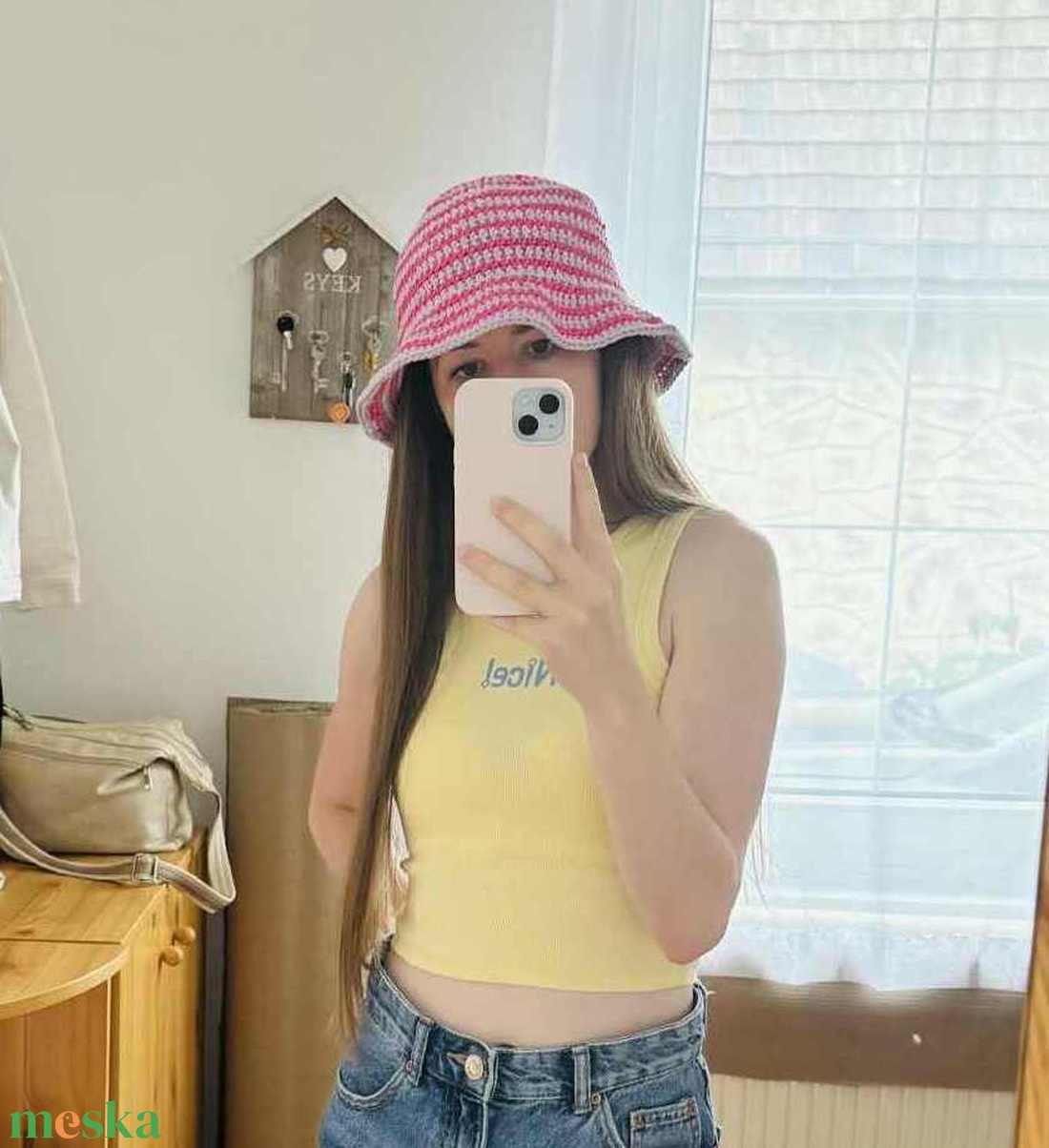 Horgolt bucket hat  - ruha & divat - sál, sapka, kendő - sapka - Meska.hu