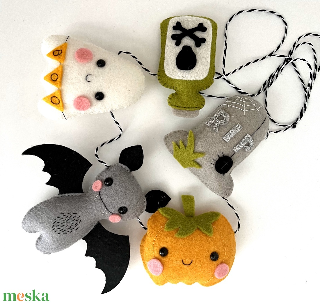 Halloween girland - otthon & életmód - dekoráció - halloween - halloweeni dekoráció - Meska.hu Halloween girland - otthon & életmód - dekoráció - halloween - halloweeni dekoráció - Meska.hu