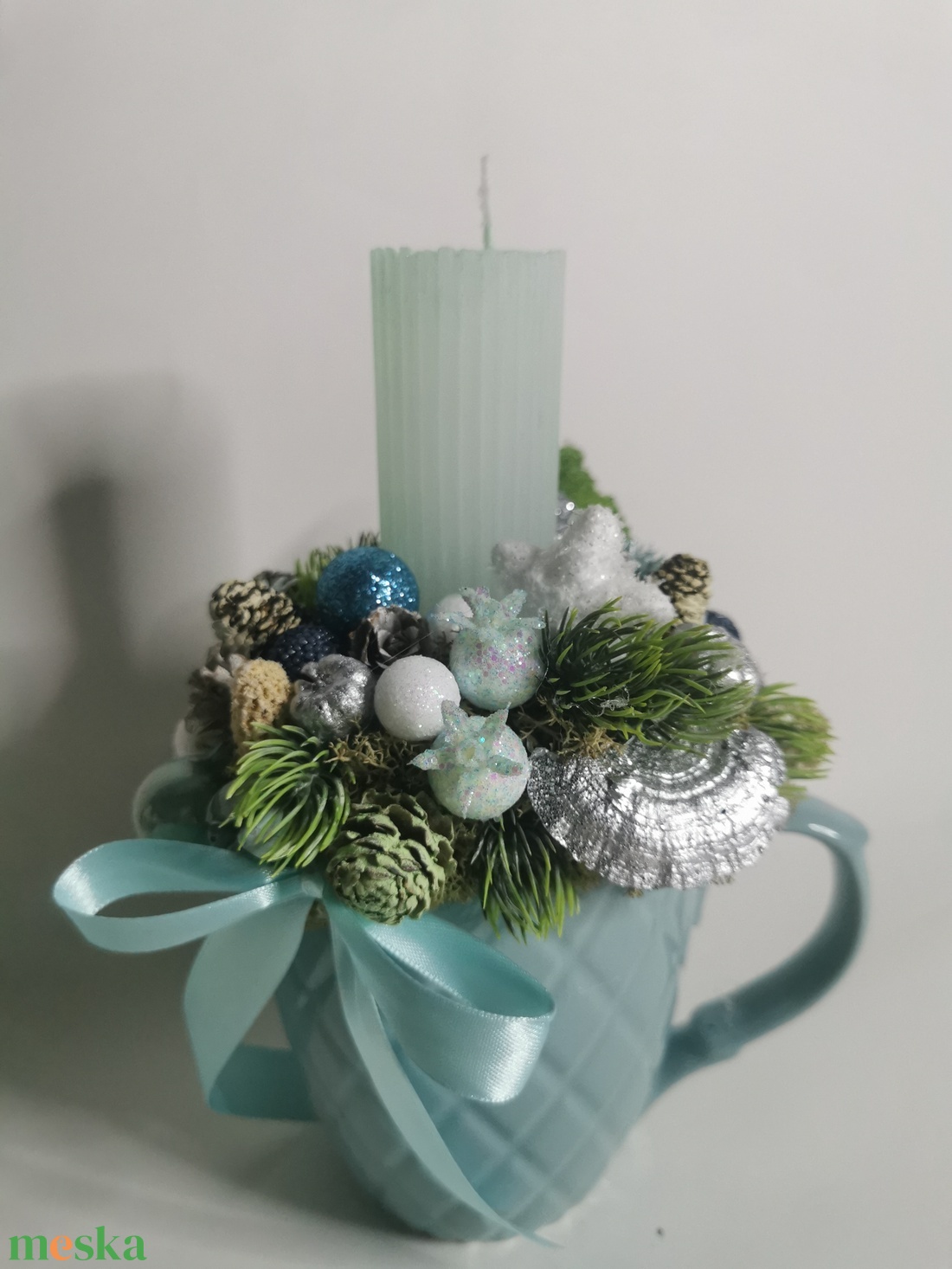 Adventi, karácsonyi asztaldísz  - karácsony - adventi díszek - adventi koszorú - Meska.hu