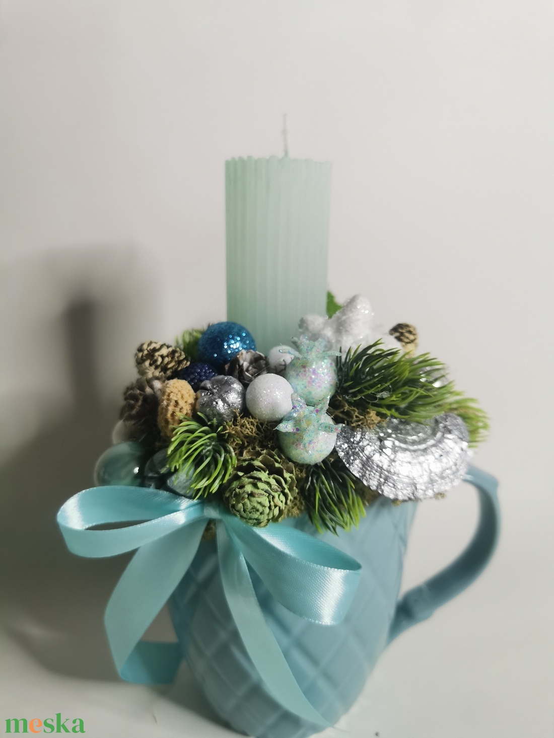 Adventi, karácsonyi asztaldísz  - karácsony - adventi díszek - adventi koszorú - Meska.hu