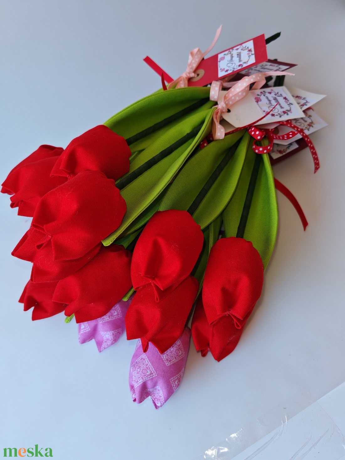 Varrott tulipán - otthon & életmód - dekoráció - virágdísz és tartó - csokor & virágdísz - Meska.hu