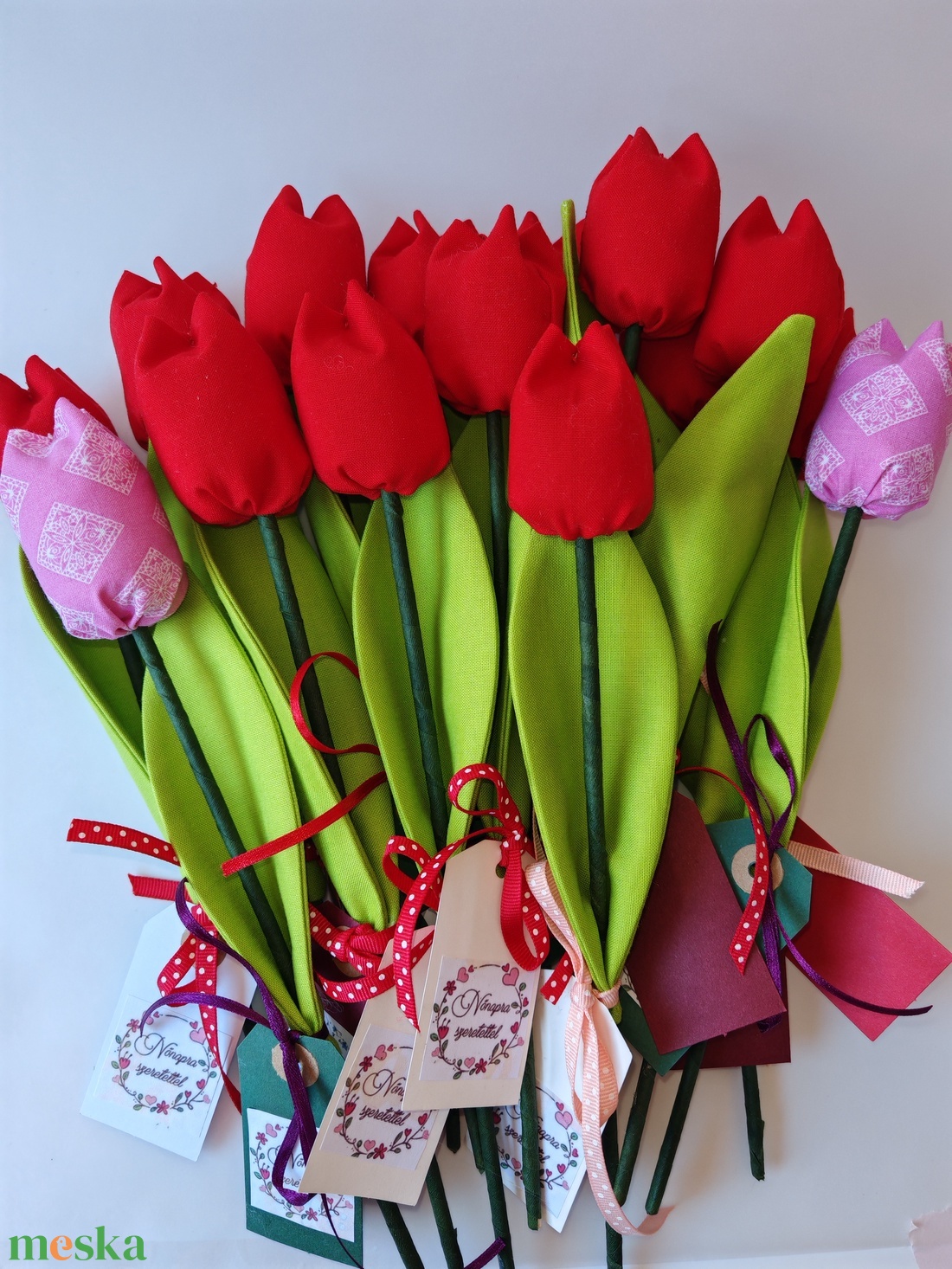 Varrott tulipán - otthon & életmód - dekoráció - virágdísz és tartó - csokor & virágdísz - Meska.hu