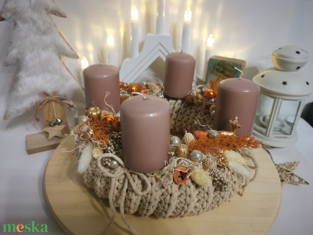 Adventi koszorú - karácsony - adventi díszek - adventi koszorú - Meska.hu