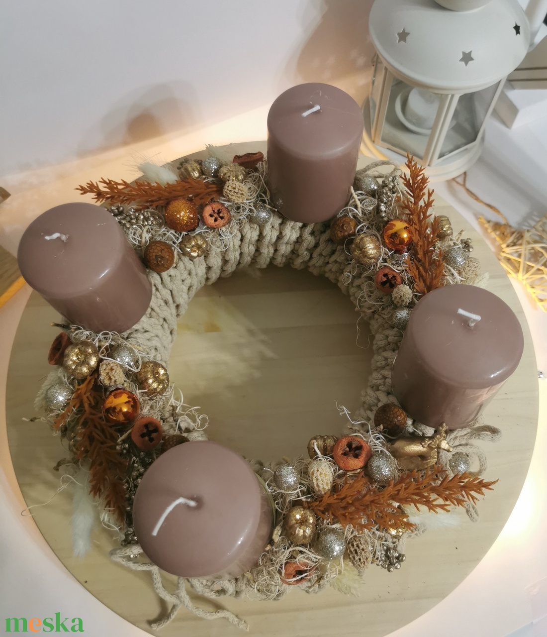 Adventi koszorú - karácsony - adventi díszek - adventi koszorú - Meska.hu