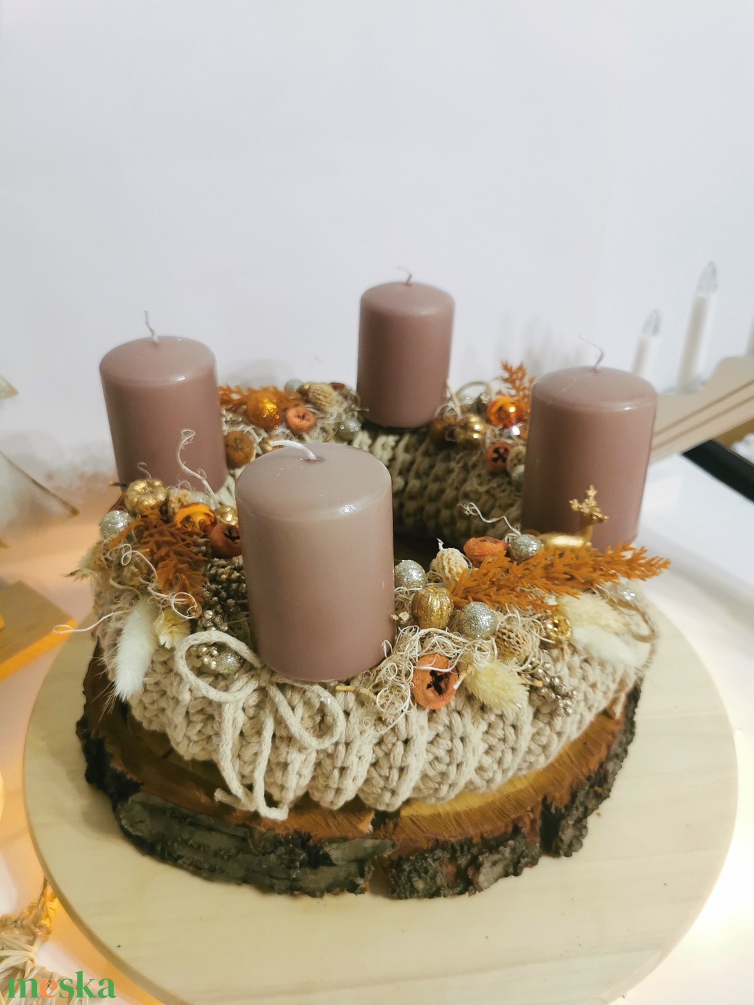Adventi koszorú - karácsony - adventi díszek - adventi koszorú - Meska.hu