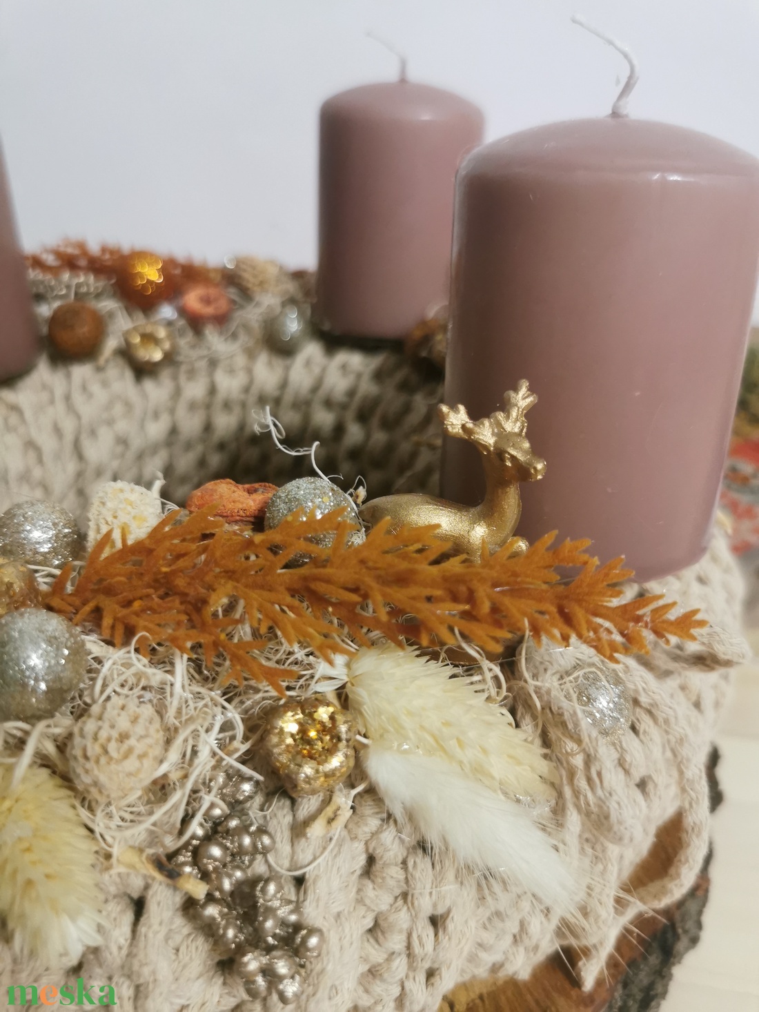 Adventi koszorú - karácsony - adventi díszek - adventi koszorú - Meska.hu