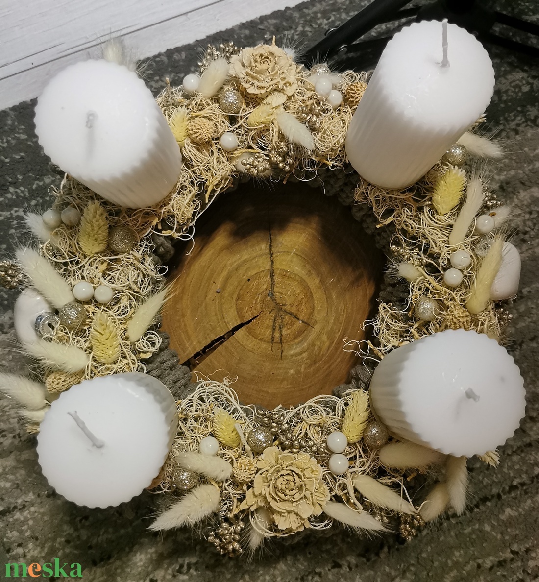 Adventi koszorú - karácsony - adventi díszek - adventi koszorú - Meska.hu