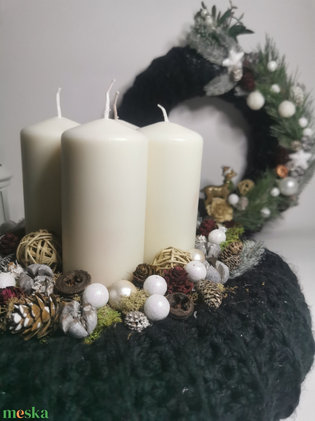 Adventi koszorú - karácsony - adventi díszek - adventi koszorú - Meska.hu