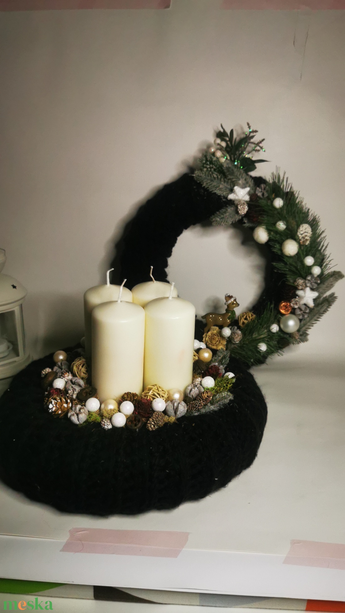 Adventi koszorú - karácsony - adventi díszek - adventi koszorú - Meska.hu