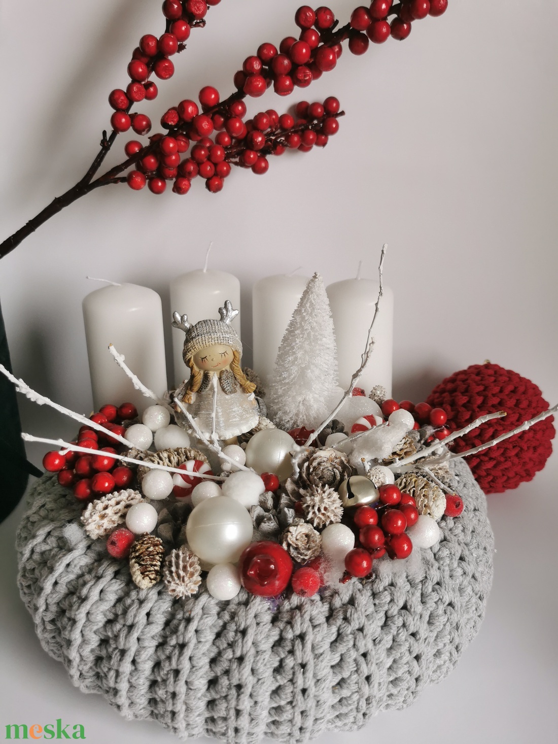 Adventi koszorú - karácsony - adventi díszek - adventi koszorú - Meska.hu