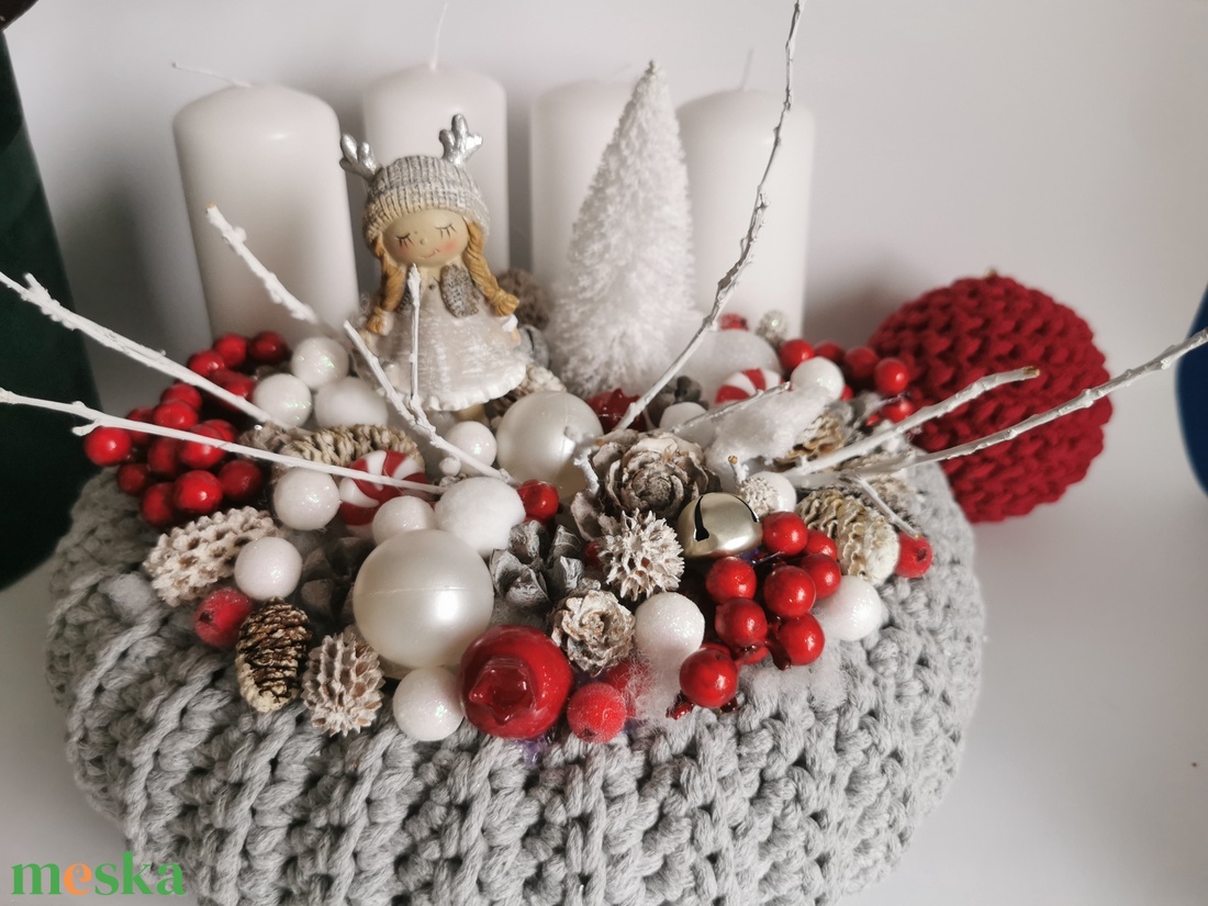 Adventi koszorú - karácsony - adventi díszek - adventi koszorú - Meska.hu