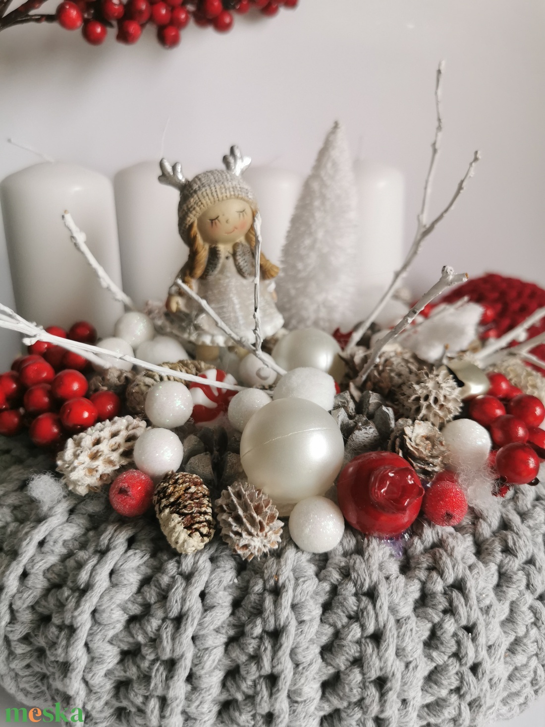 Adventi koszorú - karácsony - adventi díszek - adventi koszorú - Meska.hu