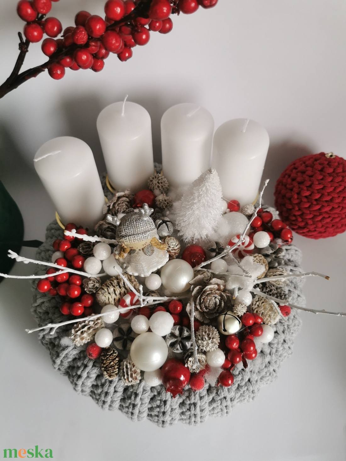 Adventi koszorú - karácsony - adventi díszek - adventi koszorú - Meska.hu