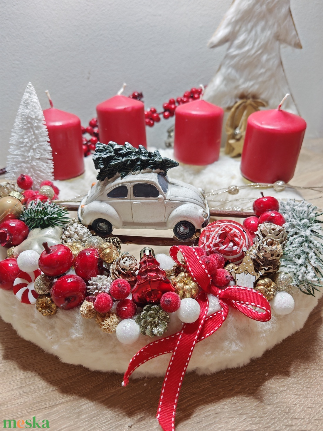 Adventi koszorú - karácsony - adventi díszek - adventi koszorú - Meska.hu