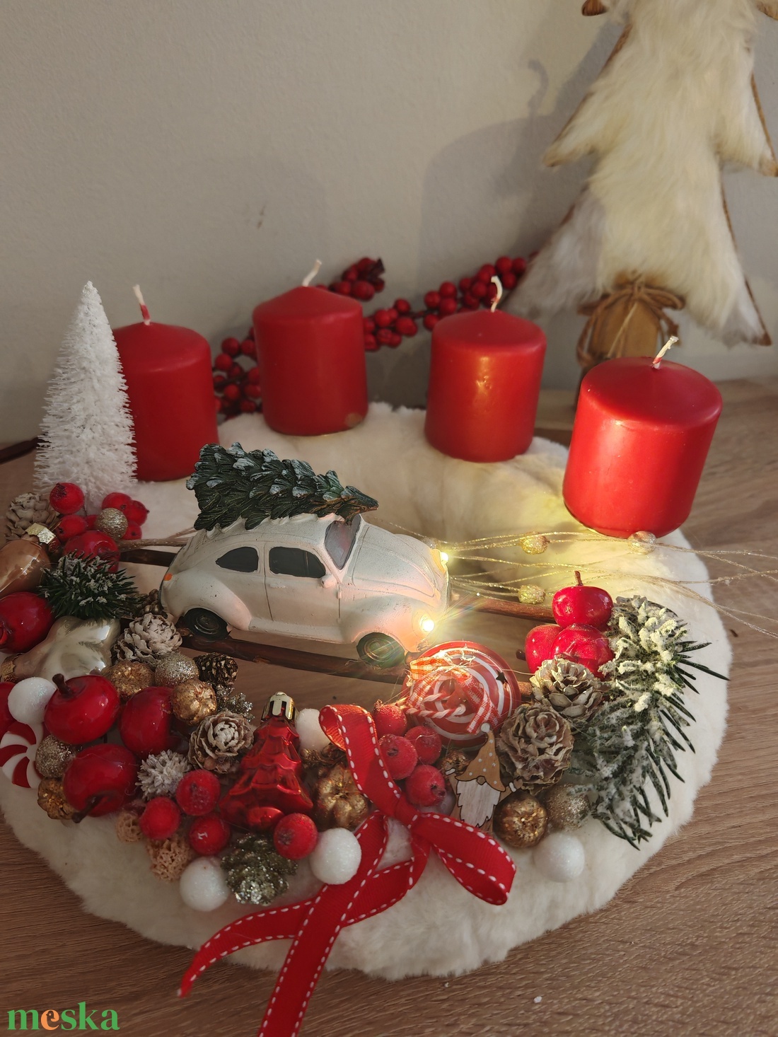 Adventi koszorú - karácsony - adventi díszek - adventi koszorú - Meska.hu